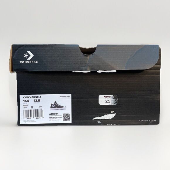 Converse CTAS Malden Street Mid Top Men 11.5 Canvas Shoes A11708F Grind Coffee - Picture 8 of 9